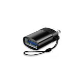 Type C 3.1 To Usb 3.0 Otg Çevirici Telefonlara Flash Bellek Takma Adaptörü Adaptör Metal Siyah