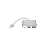 Type-C 3 İn 1 To Hdmı Usb 3.0 Çevirici Dönüştürücü 4K