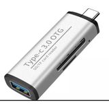 Type-C 3,0 Otg Sd/tf Card Reader Kart Okuyucu - Gri