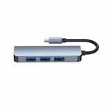 Type-c 4 Port Usb 3.0 Hub USB-C Çoklayıcı Alüminyum Gövde