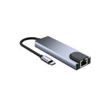 Type-C 5-in-1 Çoklayıcı 4K HDMI + USB 3.0*2 + Ethernet Girişli Hub 6963232012014