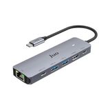 Type-C 5gbps 100W 4K 60Hz HDMI Gigabit Ethernet Dönüştürücü USB 3.2 Çoklayıcı Hub - 1 GB - 00-Siyah - Beyaz - Option-1