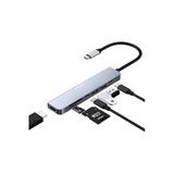 Type-C 7İn1 Hub Çoklayıcı | 4K Uhd | 87W Pd | Usb 3.0 X2 | Hdtv | Sd/Tf Port Usb Çoklayıcı Mt8901