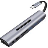 Type-C 9in1 4K Hdmi Vga Micro SD TF Kulaklık 3 Usb Şarj Girişli