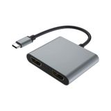 Type C Hdmi 4K 60Hz Splitter Switch Ekran Monitör Çoğaltıcı Çoklayıcı