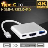 Type-c Hdmi Görüntü Aktarıcı, 4k Hdr Destekli Hdmı Çıkışı, Usb Çıkışı Type-c Çevirici, Dönüştürücü