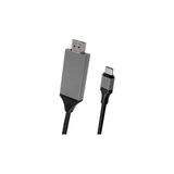 Type-C HDMI Kablo Kırmızı Kutulu Siyah - Option-1 - Ahşap