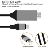 Type-C HDMI USB 3.1 Uyumlu Adaptör Kablosu Hdtv 30Hz 4K Usb-C Kablo Pc Için Monitör