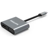 Type-C HDMI VGA USB Dönüştürücü Adaptör