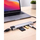 Type C Hub Çoklayıcı 8 Port Usb Rj45 Kart Okuyucu
