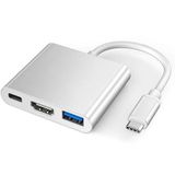 Type-C Hub Çoklayıcı PD 100W HDMI 4K/60Hz USB 3.0 Dönüştürücü Adaptör Kablo