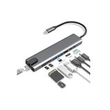 Type-c Hub Dönüştürücü Çevirici Çoklayıcı Usb Hdmı Micro Sd 8 Girişli