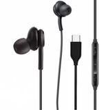 Type-C Kablolu Kulak İçi Kulaklık – Gürültü Önleyici Mikrofon, Dahili Ses Kontrol, Ergonomik Silikon Uçlar, HD Stereo Ses, Tüm Type-C Cihazlarla Uyumlu (Siyah)