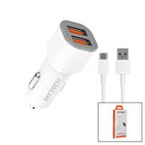 Type-C - Kablolu Oto - Araç Çakmaklık Şarj Başlık Set 15.5W - 1Mt Kablo Hy-X46 (5433)