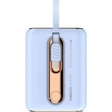 Type-C Kablolu Powerbank Recci RPB-P12C Pd 20W Askı Ipli Hızlı Şarj Özellikli 22.5W 9000MAH Mavi