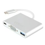 Type-C-M To Vga-F Usb 3.0-F Type-C-F Çevirici Cu426m
