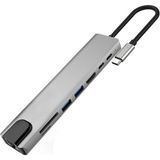 Type-C Macbook Matebook Rj45 Ethernet Usb 3.0 Kart Okuyucu Hdmi Cevirici