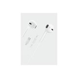 Type-C Mikrofonlu Kulaklık Stereo Earphone Kablolu Kulaklık Beyaz Kulakiçi Kulaklık
