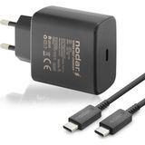 Type-C Pd Hızlı Şarj Seti 45W USB Adaptörlü - Siyah ND1007 - 20W GaN Black