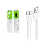 Type-c Şarjlı Li-ion Aaa İnce Pil 1.5v 750mwh 2li Paket