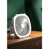 Type-C Şarjlı Masaüstü 2 Kademe Beyaz Led Işık - 3 Kademe Fan Vantilatör | 2 Kademeli LED Işık, USB Type-C Şarj, Masaüstü Kullanım, Sessiz Vantilatör, Kompakt Tasarım, 3 kademe fan