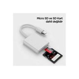Type-C Sd Ve Micro Sd Kart Okuyucu, Telefon/Tablet/Laptop Tak Çalıştır Otg Adaptör