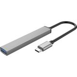 Type-C To 3 Portlu USB 3.0 Çoklayıcı Tf Micro Sd Kart Okuyucu Hub - 1 GB - 00-Siyah - Beyaz - Option-1