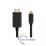 Type-C To HDMI 4K Kablo 1.8 MT - Hdcp Özelliği - 10 Gbps Görüntü Aktarım Kablosu