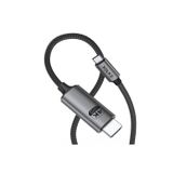 Type-C to HDMI Kablo 2 Metre 4K 60Hz 18Gbps Örgülü Alüminyum USB-C Görüntü Aktarma Kablosu