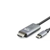 Type-C To Hdmı Kablo Hdtv 4K Ultra Hd Pvc Gri Hdx7853