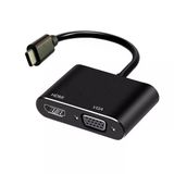 Type C to HDMI+VGA çevirici dönüştürücü adaptör USB C çevirici