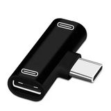 Type-C To Kulaklık Ve Hızlı Şarj Girişi Çevirici Çoklayıcı Çoğaltıcı Splitter Adaptör 2İn1