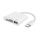 Type C To Sd Micro Sd Tf Kart Okuyucu Ve Usb Çevirici 3 İn 1 Dönüştürücü Adaptör