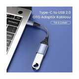 Type-C To Usb 2.0 Otg Çevirici Dönüştürücü Adaptör