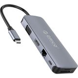 Type-C To USB 3.0 HDMI 4K@30Hz VGA RJ45 Sd Tf Aux Pd Dönüştürücü Hub
