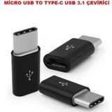 Type-C To Usb 3.1 Mikro Usb Şarj Çevirici Dönüştürücü Adaptör
