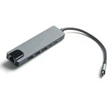 Type-C To Usb Hub 6 İn 1 - Usb 3.2 Gen 1 Ethernet / Hdmı / Usb 3.0 - Usb 2.0 / Usb Type-C 2.0 / Usb-C Pd 100W Çoklayıcı - Çevirici (Dk-Ac-U31x47)