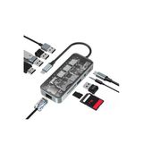 Type-C To Usb Pd 100Watt Rj45 Ethernet Usb Coklayici Usb Aux Mikro Macbook Uyumlu All İn 1 Hc-87