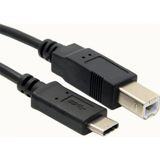 Type C To USB Printer Yazıcı Tarayıcı Ara Bağlantı Kablosu 1.5metre - 1 GB - 00-Siyah - Beyaz - Option-1