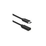 Type C Usb 3.1 Uzatma Kablosu Ekleme Dişi Erkek Uzatıcı Kablosu 2 Mt Siyah