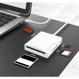 Type-C USB 3,0 4 In 1 Card Reader Kart Okuyucu - Beyaz