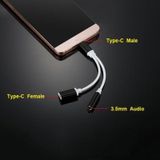 Type-C Usb C 2In1 Şarj + Kulaklık Dönüştürücü 3.5 Mm Jack Adaptör