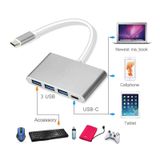 Type C Usb Hub-Usb Type-C to 3 Port USB 3.0 Çoklayıcı Metal Gövde