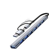 Type-C + USB To USB3.0 Hub Çoklayıcı 7 in2 Macbook Laptop Tablet Telefon Uyumlu Çevirici Dönüştürücü