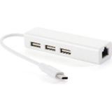 Typec Usb Hub Typec İnternet Çevirici Type-c 3 Port Usb Ethernet Çevirici Typec Lan 3 Port Usb