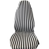 Typhon Harley-Davidson Electra Çizgili Koltuk Kılıfı Siyah Beyaz Zebra Nostalji Servis Kılıfı - Siyah - Beyaz