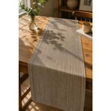 Typoniq Attitude Included Terra Premium Keten Görünümlü Açık Kahve Runner 40X140 cm - Açık Kahverengi - 40 x 140 cm