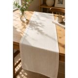 Typoniq Attitude Included Terra Premium Keten Görünümlü Bej Runner 40X140 cm - 40 x 140 cm