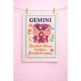 Typoniq Attitude Included Zodiac İkizler Burcu Pamuklu 2'Li Mutfak Havlusu (40X50 Cm)