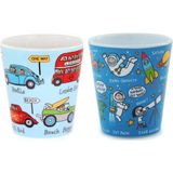 Tyrrell Katz 2'li Melamin Alıştırma Bardağı (Cars & Space)